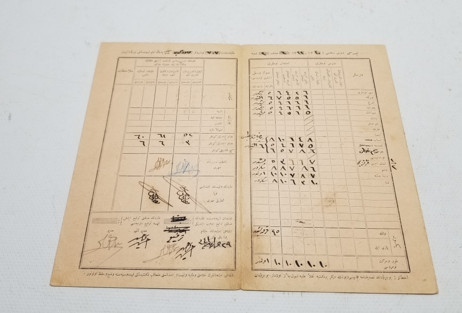 CUMHURİYETİMİZİN İLK KARNESİ