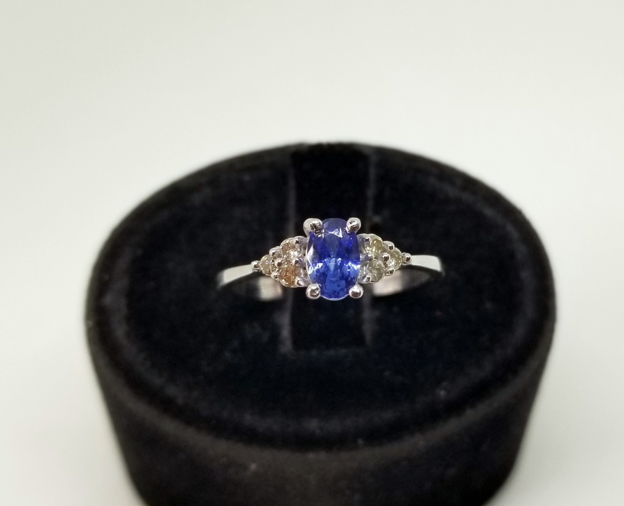 SAFİR VE PIRLANTA TAŞLI ÖZEL YAPIM YÜZÜK