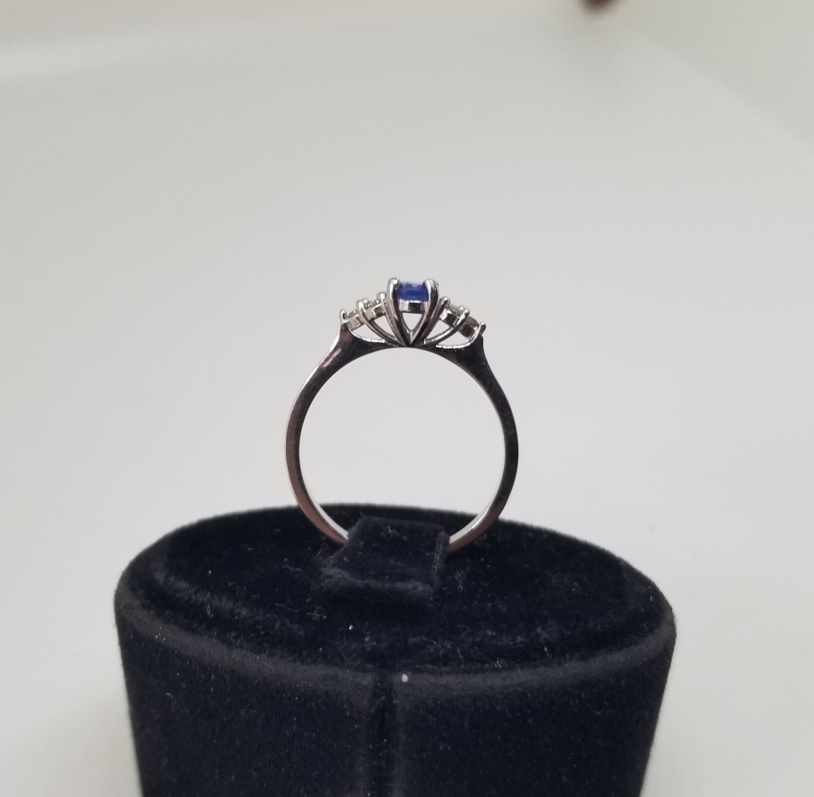 SAFİR VE PIRLANTA TAŞLI ÖZEL YAPIM YÜZÜK