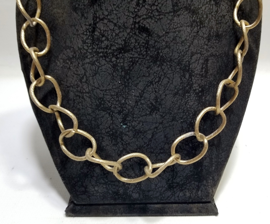 ALTIN KAPLAMA ANTİKA BİJUTERİ İNGİLİZ GERDANLIK