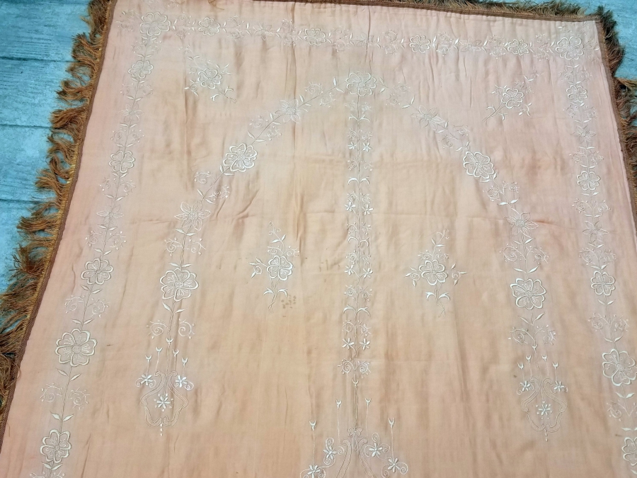 OSMANLI DÖNEMİ TEKKE İŞİ İPEK SECCADE