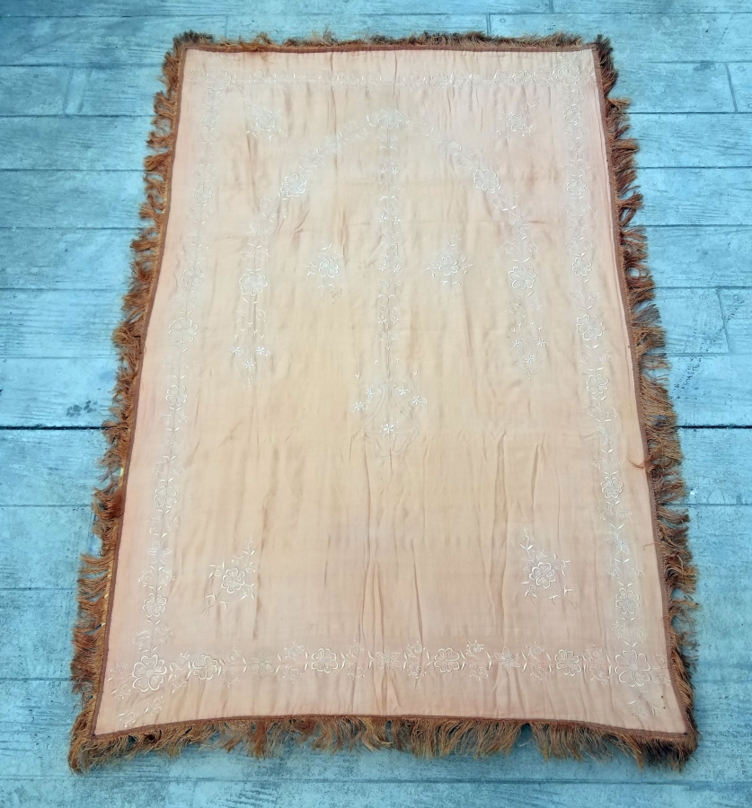 OSMANLI DÖNEMİ TEKKE İŞİ İPEK SECCADE