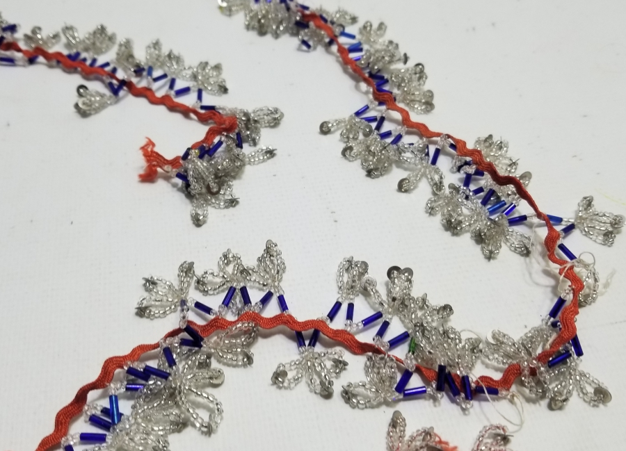 ANTİKA EL İŞİ OPAL BONCUKLU YAZMA KENARI