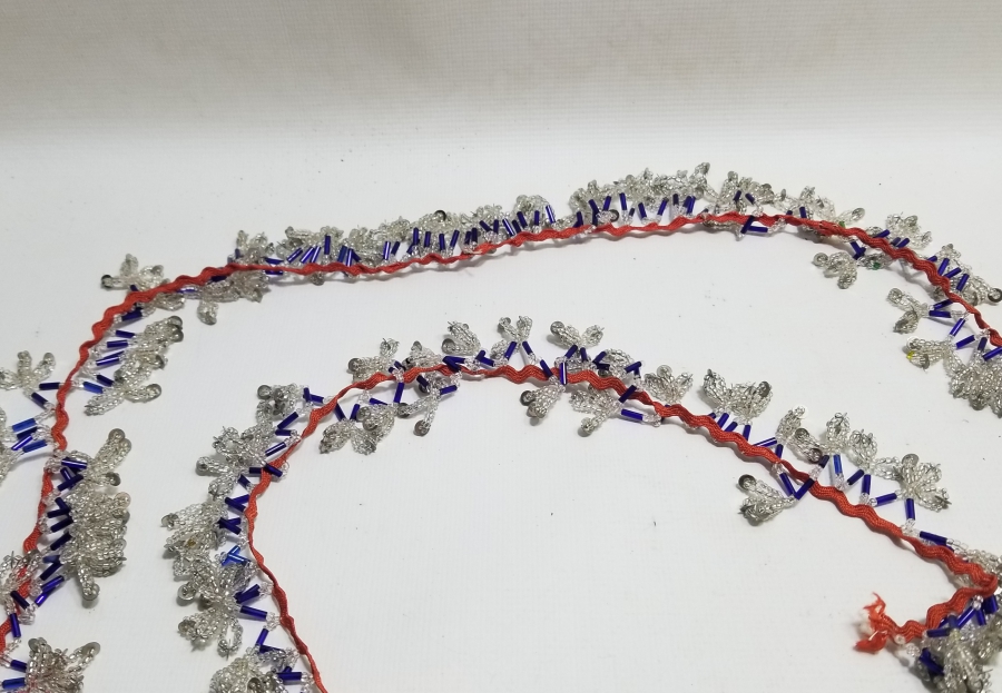 ANTİKA EL İŞİ OPAL BONCUKLU YAZMA KENARI