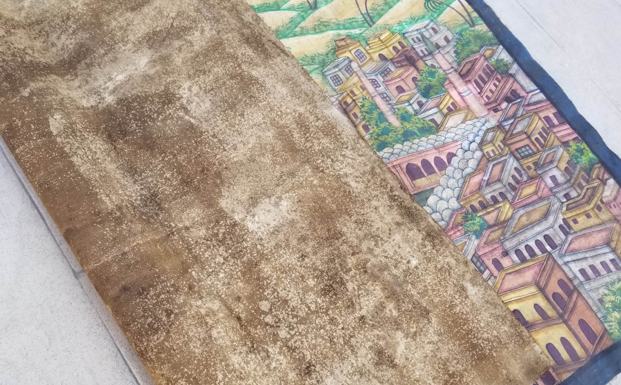 OSMANLI DÖNEMİ BÜYÜK BOY EL ÇİZİMİ KABE-İ ŞERİF