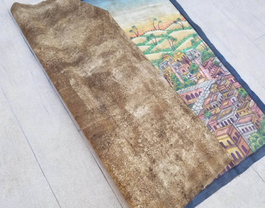 OSMANLI DÖNEMİ BÜYÜK BOY EL ÇİZİMİ KABE-İ ŞERİF