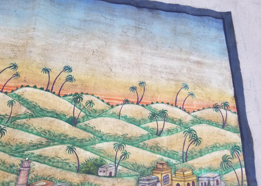 OSMANLI DÖNEMİ BÜYÜK BOY EL ÇİZİMİ KABE-İ ŞERİF