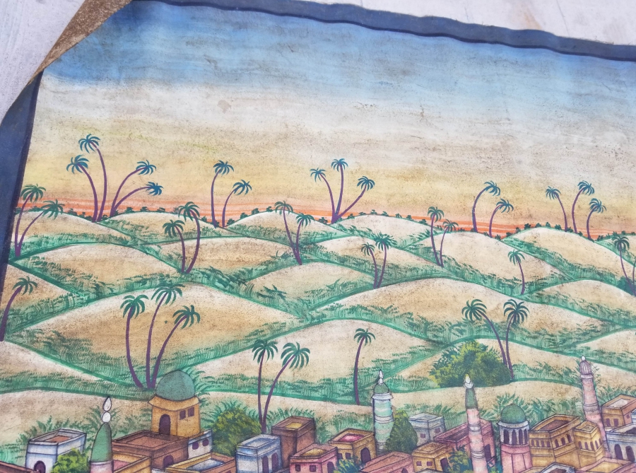 OSMANLI DÖNEMİ BÜYÜK BOY EL ÇİZİMİ KABE-İ ŞERİF