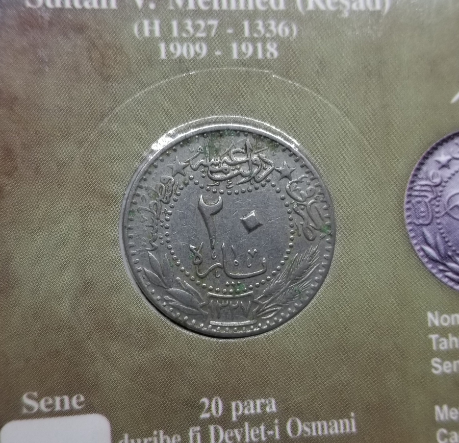 MEHMED REŞAD HAN DÖNEMİ KAPAMASINDA NİKEL 20 PARA