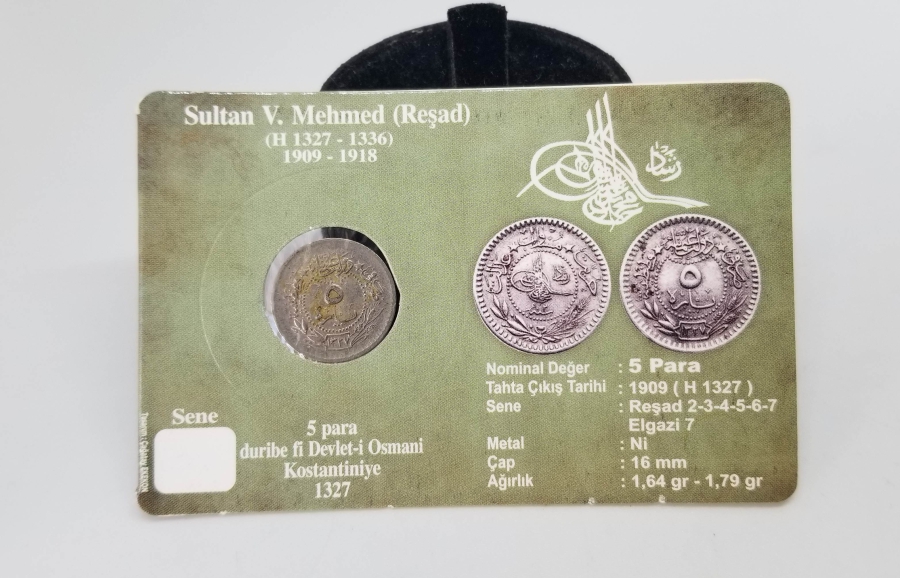 MEHMED REŞAD HAN DÖNEMİ KAPAMASINDA NİKEL 5 PARA