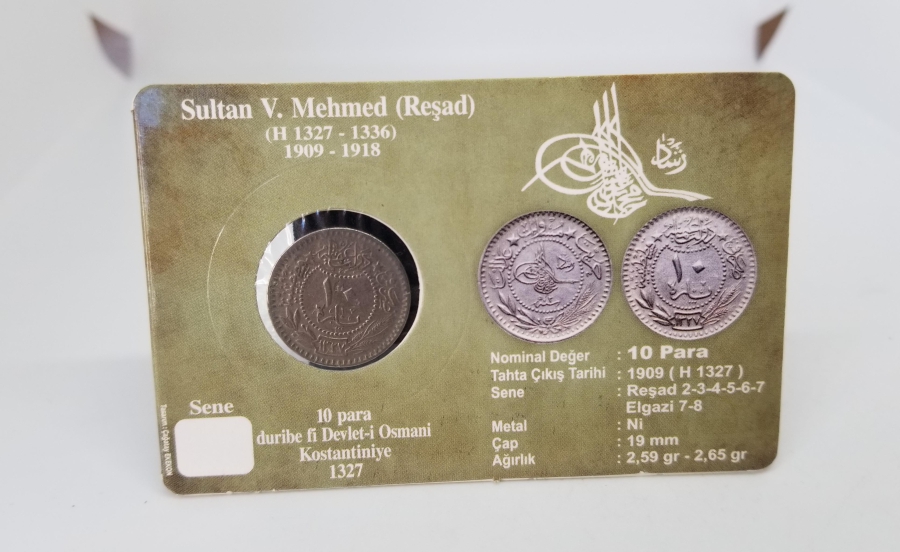 MEHMED REŞAD HAN DÖNEMİ KAPAMASINDA NİKEL 10 PARA