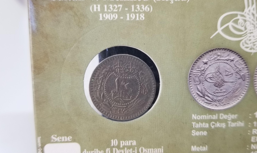 MEHMED REŞAD HAN DÖNEMİ KAPAMASINDA NİKEL 10 PARA