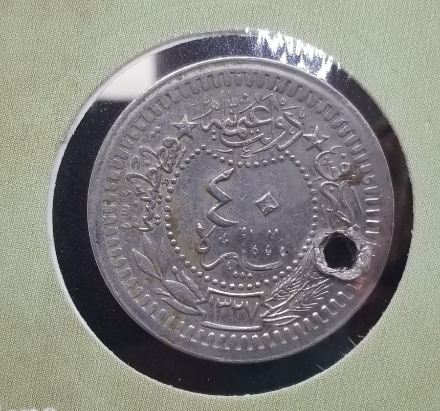 MEHMED REŞAD HAN DÖNEMİ KAPAMASINDA NİKEL 40 PARA