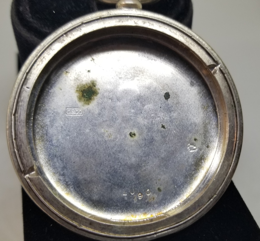 ANTİKA GÜMÜŞ CEP SAATİ KASASI