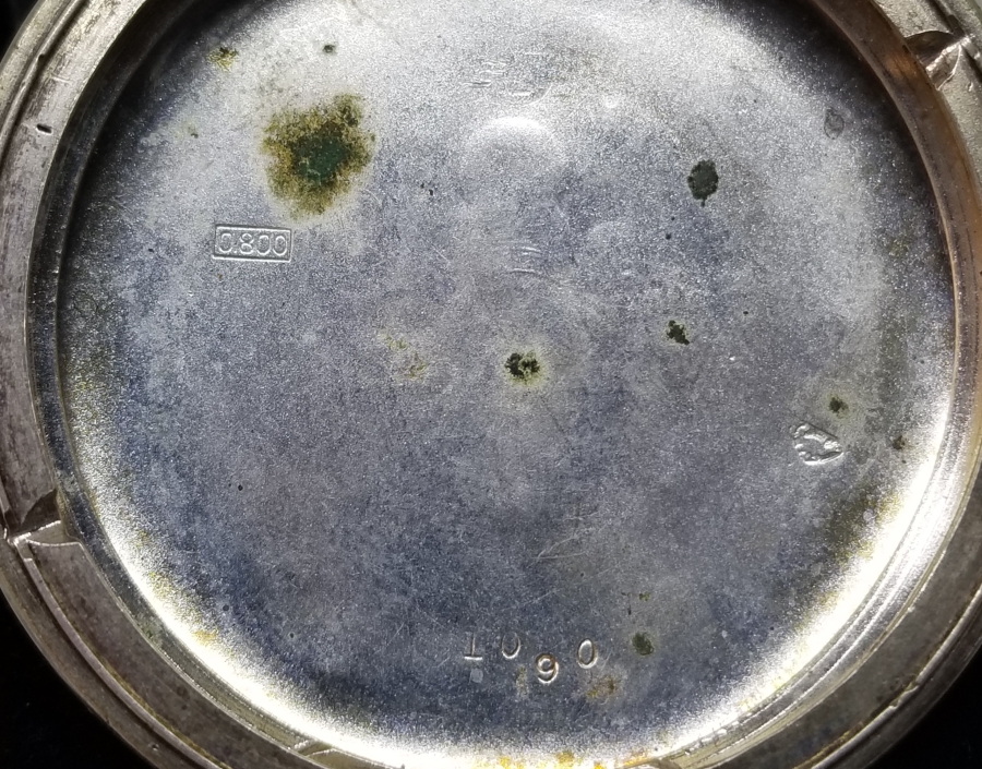 ANTİKA GÜMÜŞ CEP SAATİ KASASI