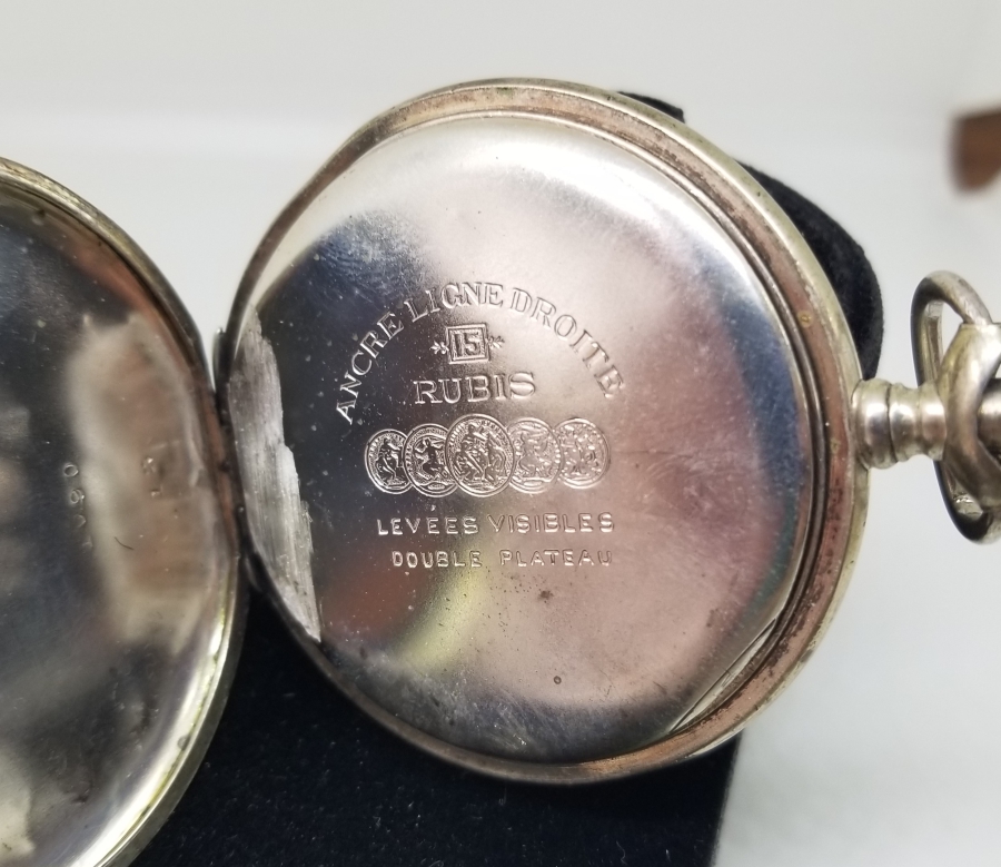 ANTİKA GÜMÜŞ CEP SAATİ KASASI