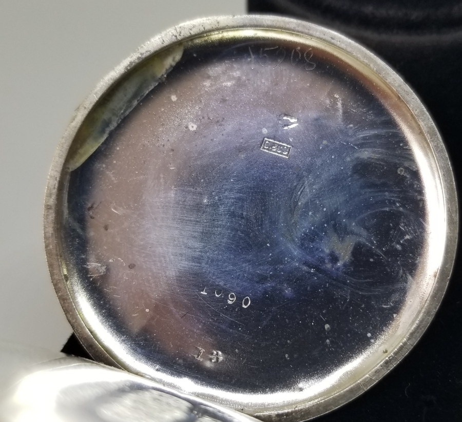 ANTİKA GÜMÜŞ CEP SAATİ KASASI