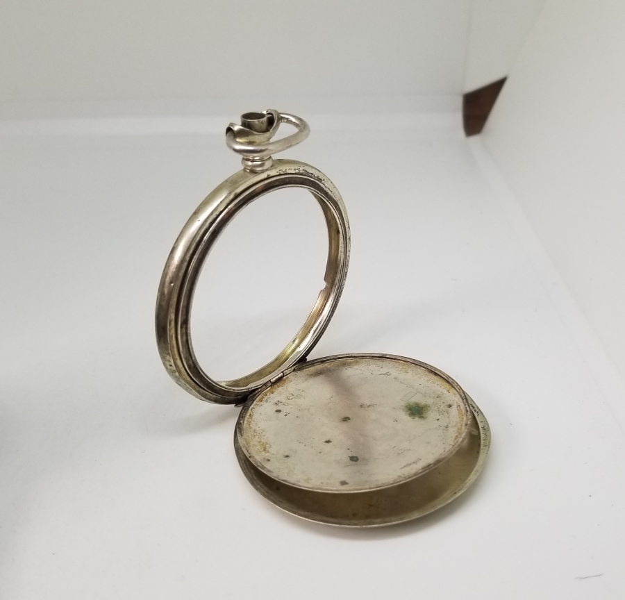 ANTİKA GÜMÜŞ CEP SAATİ KASASI