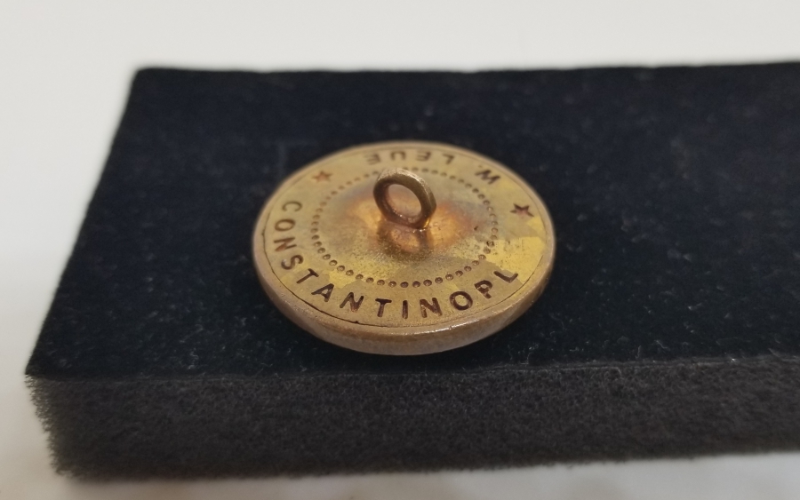 ÜZERİ OSMANLI DEVLET ARMALI NADİR ERTUĞRUL ALAYLARI SUBAY CEKET DÜĞMESİ