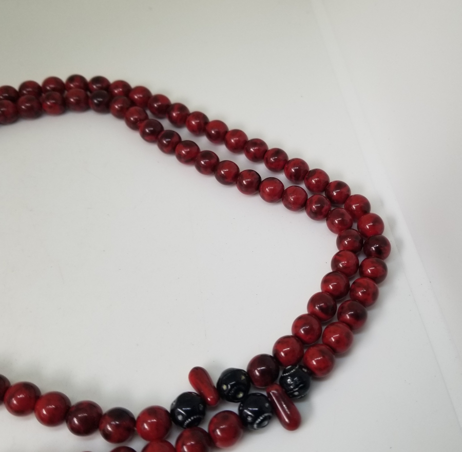 OSMANLI DÖNEMİ MERCANİ RENKTE BEYKOZ NAMAZ - ZİKİR TESPİHİ