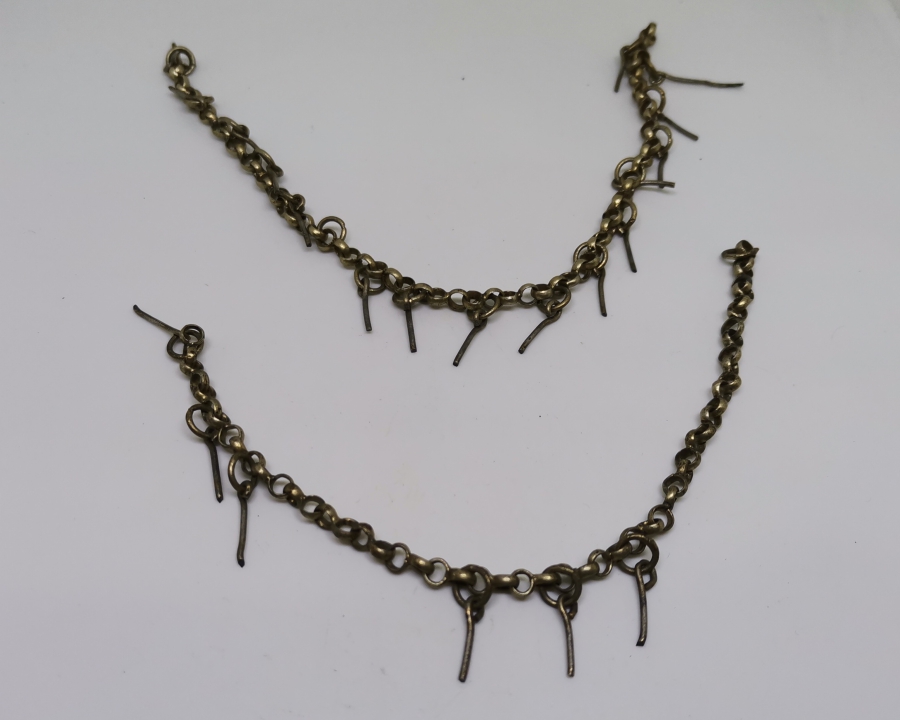 OSMANLI DÖNEMİ AŞIK ZİNCİRİNDEN YAPILMIŞ FES SÜSÜ PARÇALARI