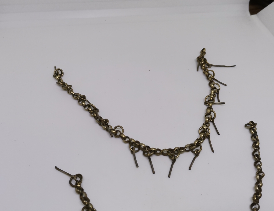 OSMANLI DÖNEMİ AŞIK ZİNCİRİNDEN YAPILMIŞ FES SÜSÜ PARÇALARI