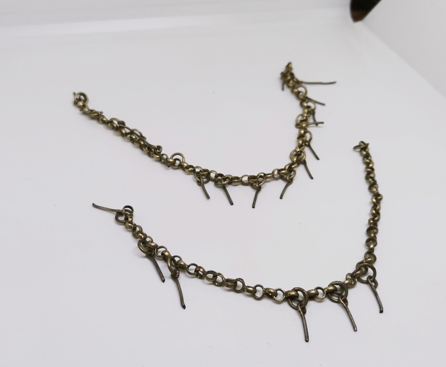 OSMANLI DÖNEMİ AŞIK ZİNCİRİNDEN YAPILMIŞ FES SÜSÜ PARÇALARI