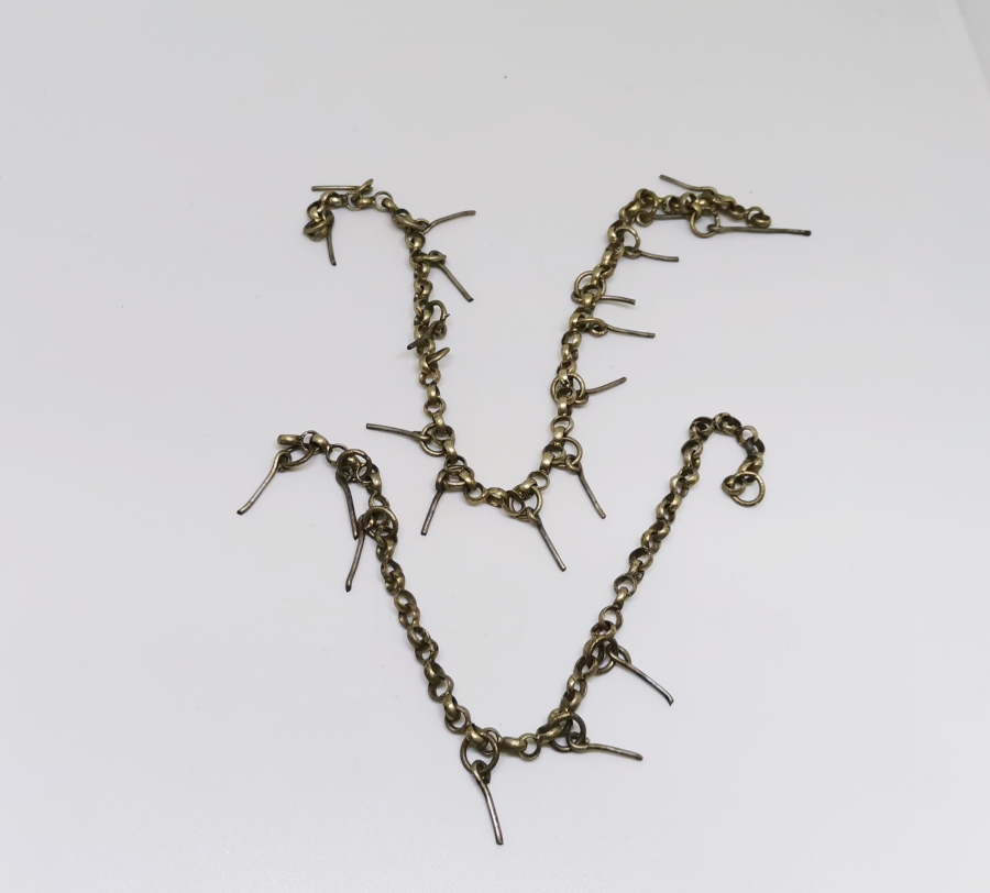 OSMANLI DÖNEMİ AŞIK ZİNCİRİNDEN YAPILMIŞ FES SÜSÜ PARÇALARI