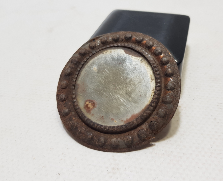 AYNASI TAŞ AYNADAN MAMUL OSMANLI DÖNEMİ EL YAPIMI CEP AYNASI