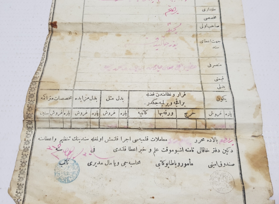 OSMANLI DÖNEMİ KASTAMONU VİLAYETİ SENED-İ HAKANİ