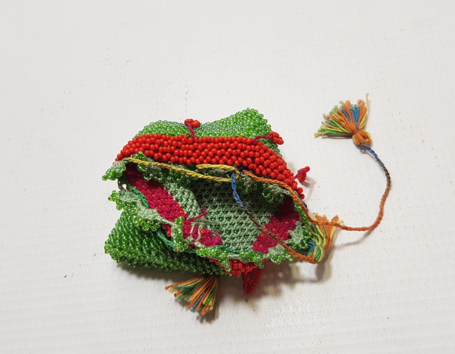 OPAL VE MERCAN TAŞLI EL YAPIMI OSMANLI DÖNEMİ NADİR KESE