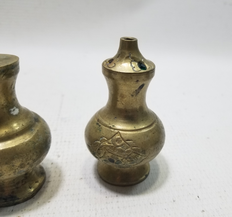 KABARTMA İŞÇİLİKLİ ANTİKA PİRİNÇ ÇİFT GÜLEBDAN