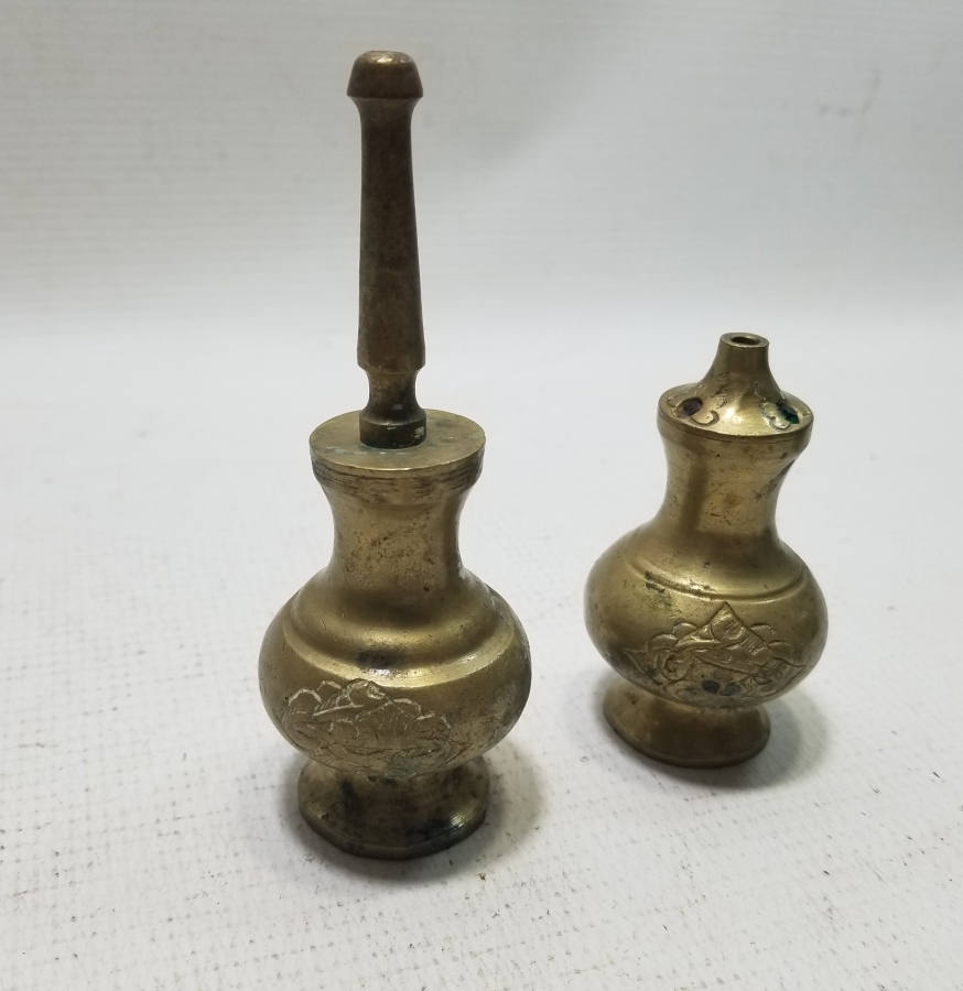 KABARTMA İŞÇİLİKLİ ANTİKA PİRİNÇ ÇİFT GÜLEBDAN