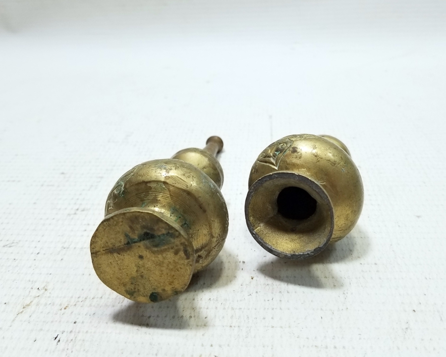 KABARTMA İŞÇİLİKLİ ANTİKA PİRİNÇ ÇİFT GÜLEBDAN