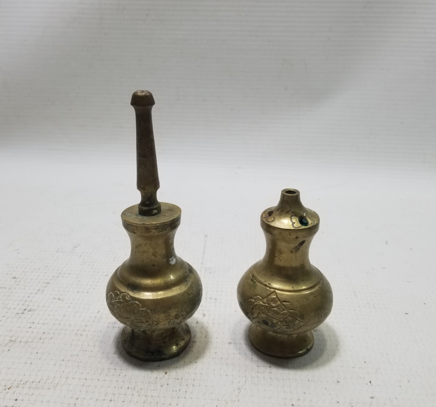 KABARTMA İŞÇİLİKLİ ANTİKA PİRİNÇ ÇİFT GÜLEBDAN