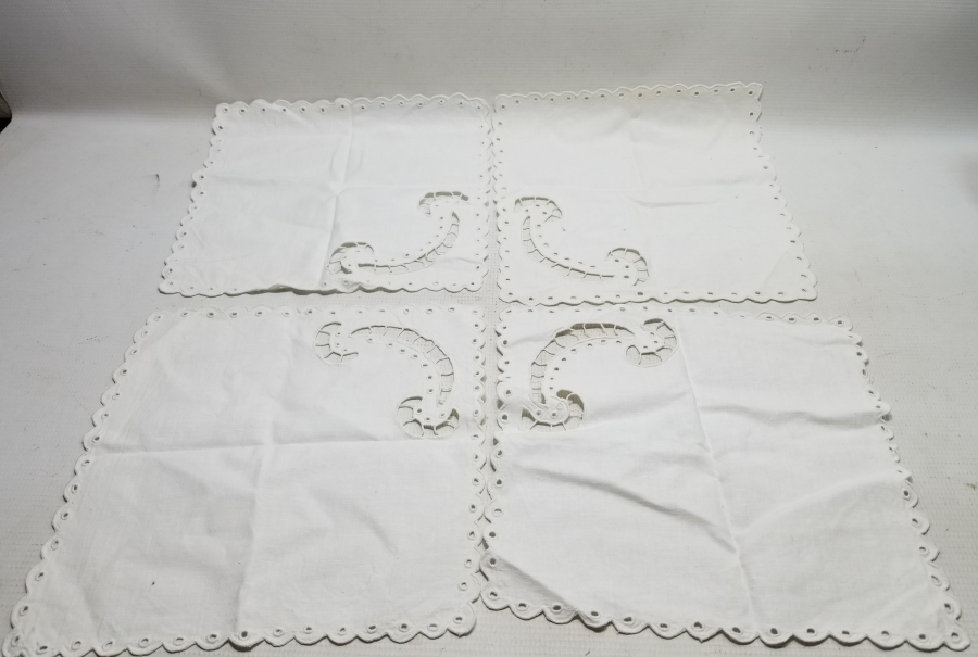 4 ADET ANTİKA DELİK İŞİ PEÇETELİK