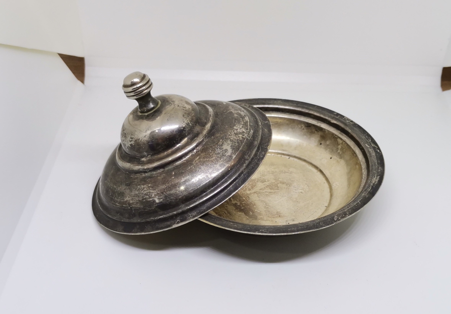 GÜMÜŞ KAPLAMA ANTİKA KAPAKLI İFTARİYELİK