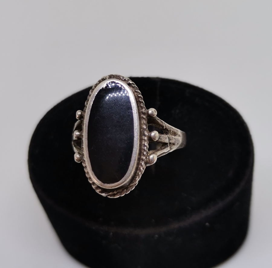 ÖZEL YAPIM ANTİKA GÜMÜŞ YÜZÜK