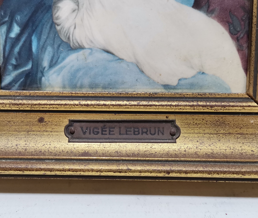 İPEK ÜZERİ BASKI ANTİKA FRANSIZ TABLO