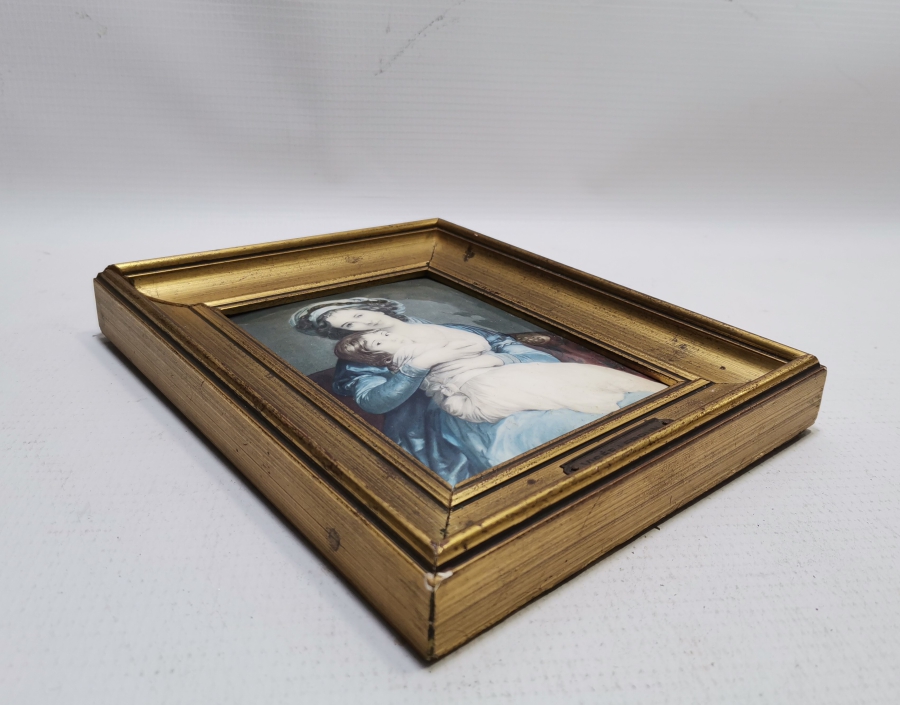 İPEK ÜZERİ BASKI ANTİKA FRANSIZ TABLO