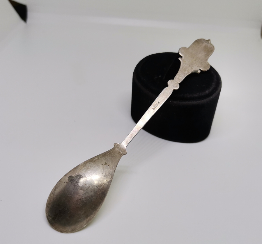 KABARTMA İŞÇİLİKLİ ANTİKA GÜMÜŞ HATIRA KAŞIK