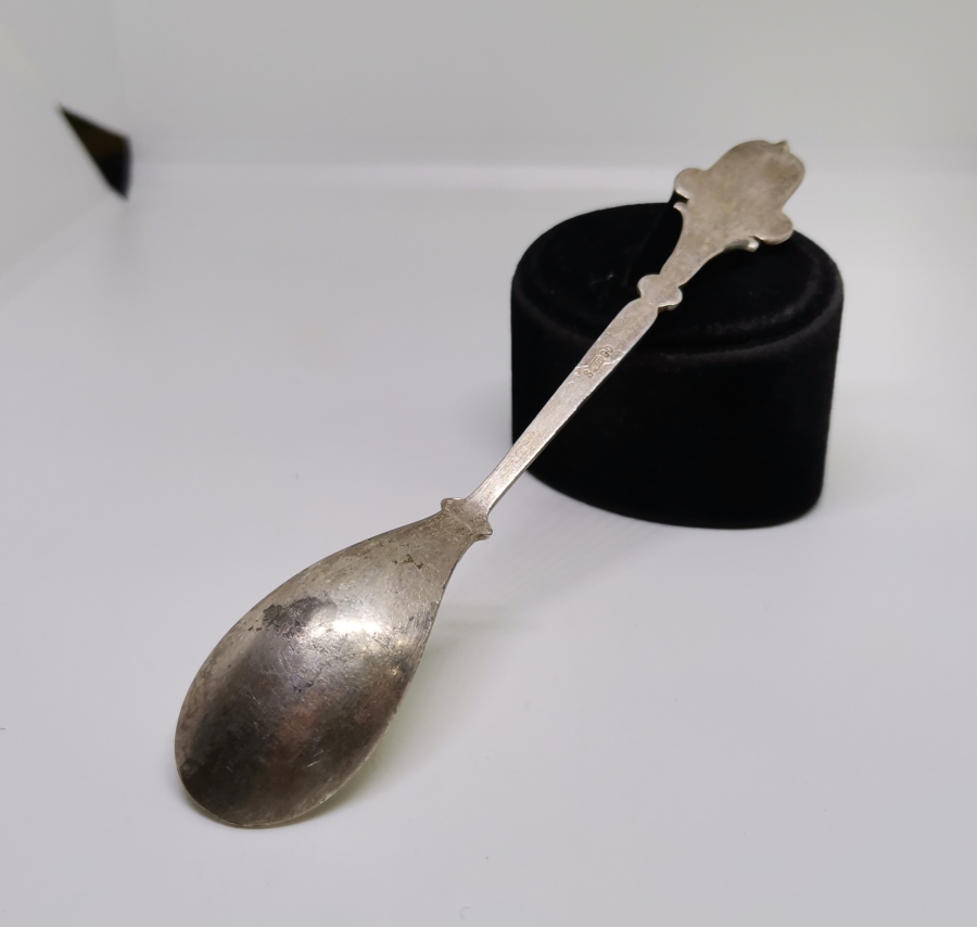 KABARTMA İŞÇİLİKLİ ANTİKA GÜMÜŞ HATIRA KAŞIK