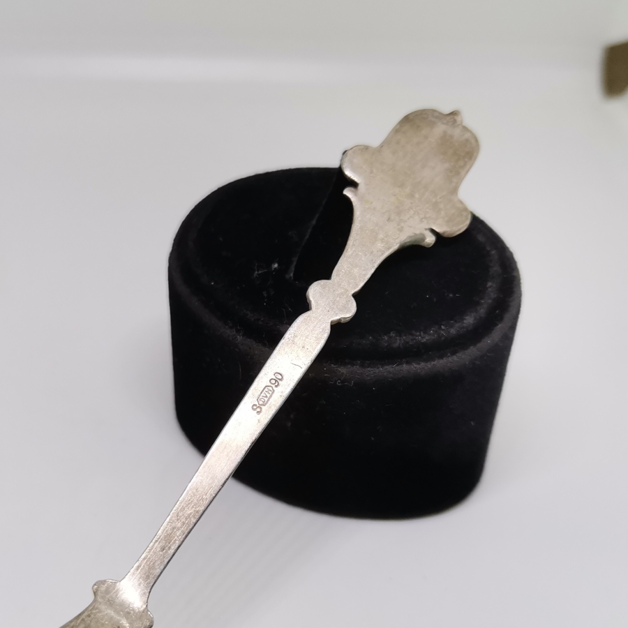 KABARTMA İŞÇİLİKLİ ANTİKA GÜMÜŞ HATIRA KAŞIK