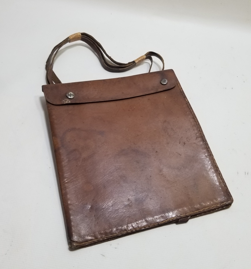 1. DÜNYA SAVAŞI DÖNEMİ NADİR TİPTE DERİ HARİTACI ÇANTASI