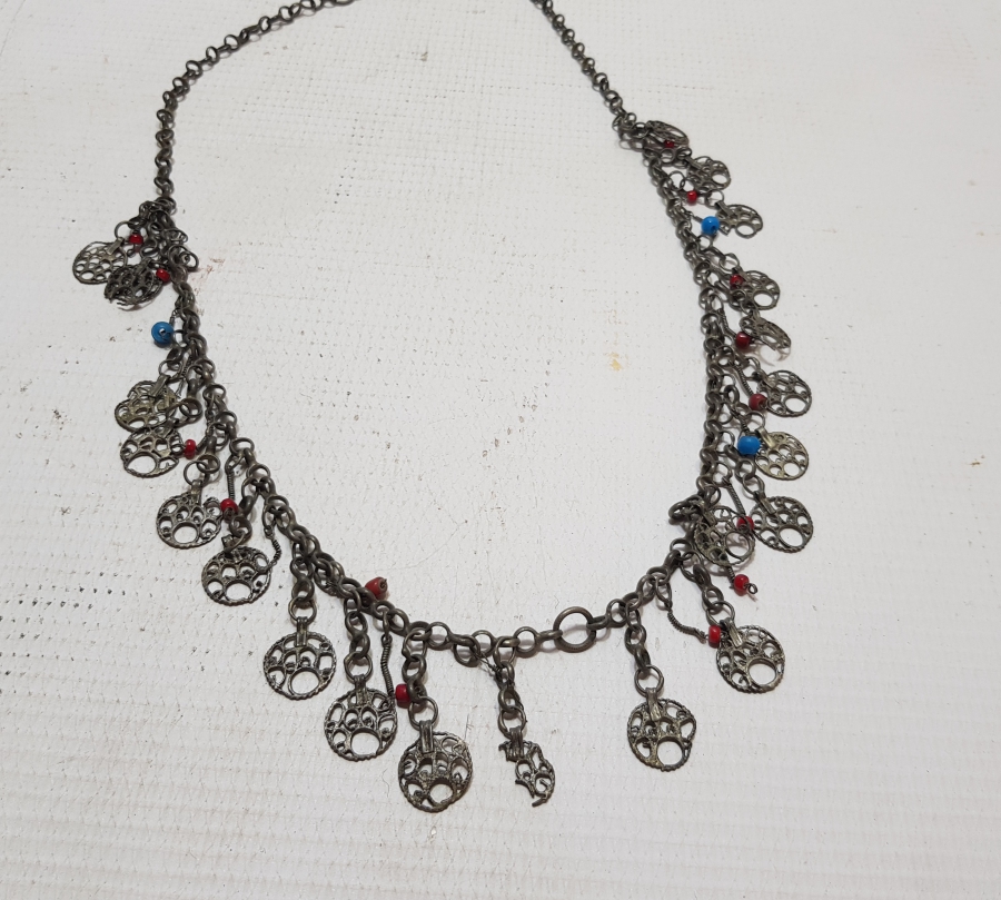 TELKARİ İŞÇİLİKLİ OSMANLI DÖNEMİ GÜMÜŞ GERDANLIK