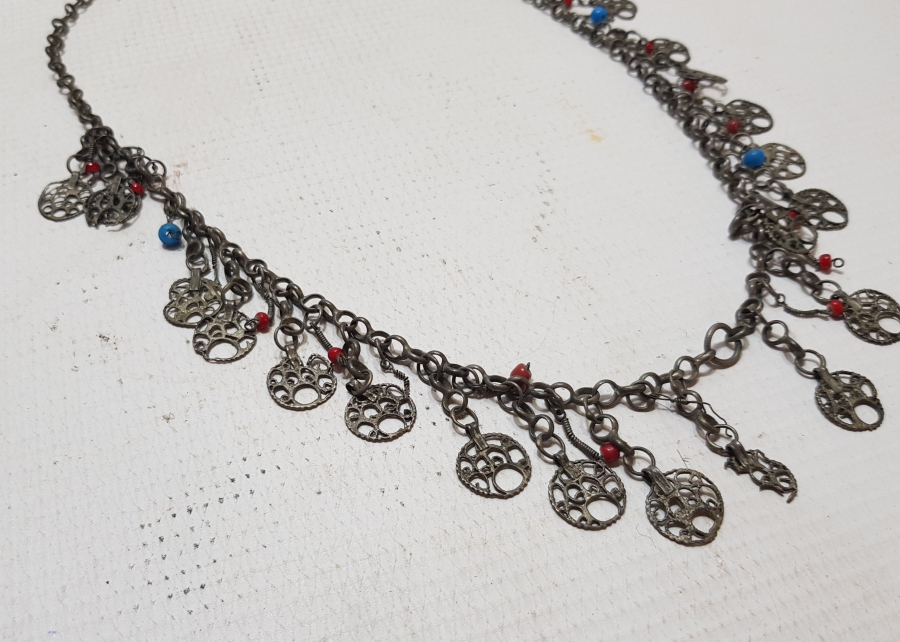 TELKARİ İŞÇİLİKLİ OSMANLI DÖNEMİ GÜMÜŞ GERDANLIK