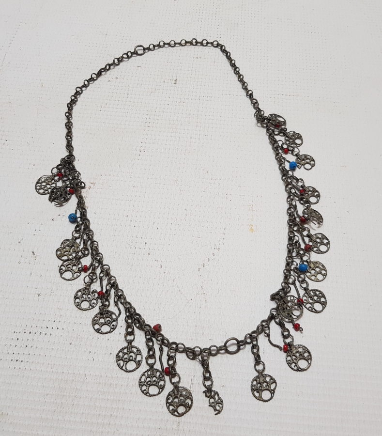 TELKARİ İŞÇİLİKLİ OSMANLI DÖNEMİ GÜMÜŞ GERDANLIK