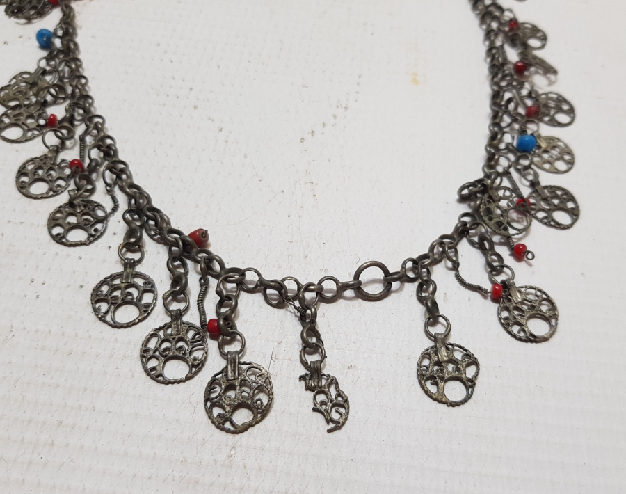 TELKARİ İŞÇİLİKLİ OSMANLI DÖNEMİ GÜMÜŞ GERDANLIK