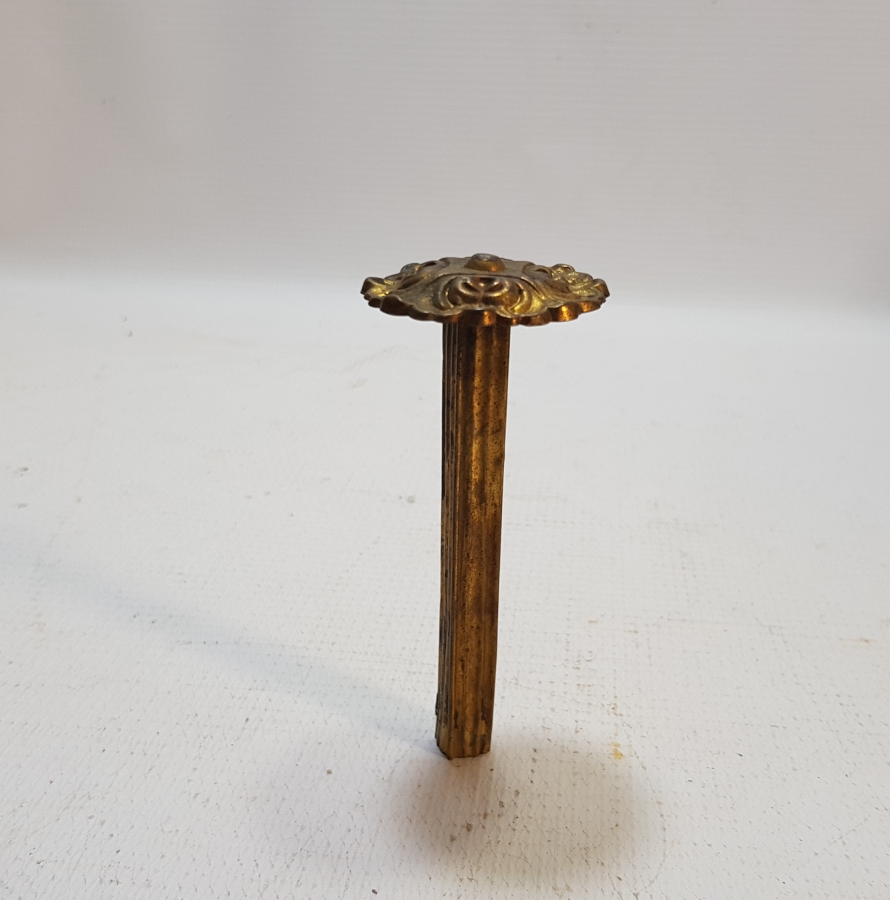 BAKIR ÜZERİ TOMBAK İŞÇİLİKLİ OSMANLI DÖNEMİ BASTON SAPI