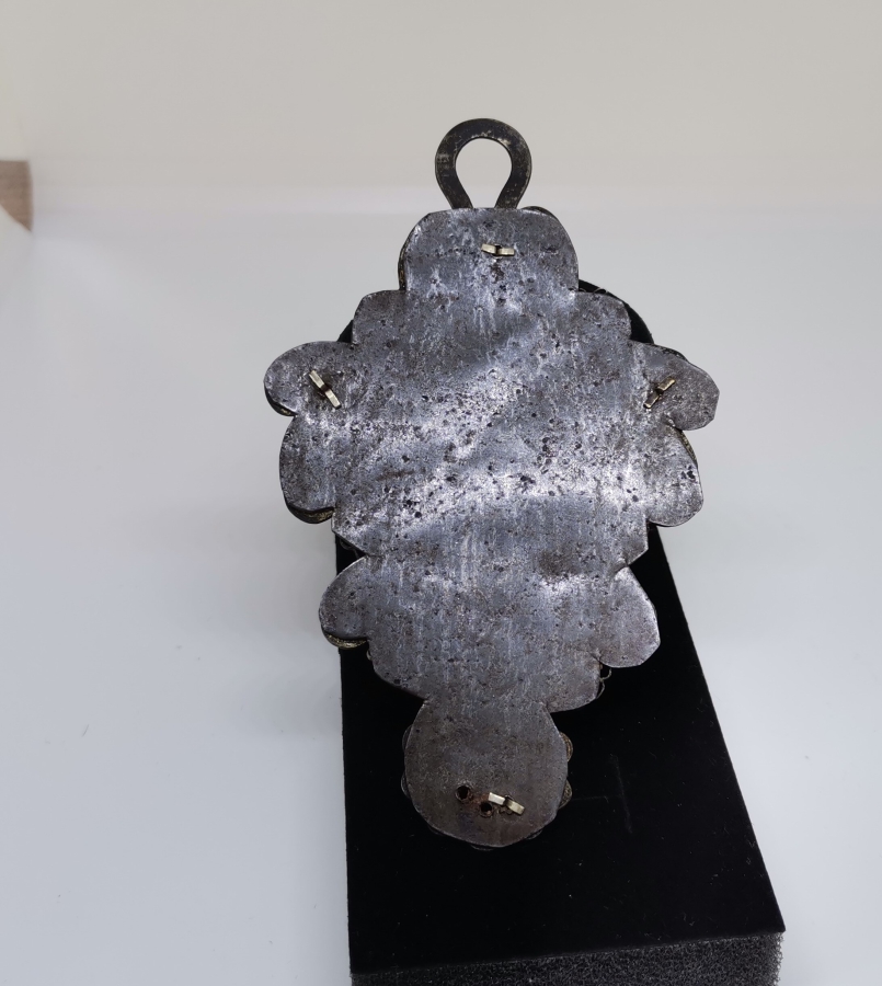 ÜZERİ AY YILDIZ FİGÜRLÜ OSMANLI DÖNEMİ GÜMÜŞ AT ALINLIĞI